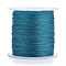 Polyester Braided Metallic Thread, for DIY Braided Bracelets Making and Embroidery, Dark Turquoise, 0.4mm, 6-Ply, about 54.68 yards(50m)/roll