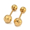 304 Stainless Steel Ear Plug Gauges, Golden, Round, 5mm