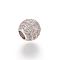 Alloy Rhinestone European Beads, Large Hole Beads, Rondelle, Crystal, 11.3x10.1mm, Hole: 4.5mm