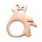 Ion Plating(IP) 304 Stainless Steel Pendants, Laser Cut, Bird, Rose Gold, 30x26.5x1.4mm, Hole: 1.6mm