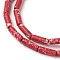 Synthetic Imperial Jasper Beads Strands, Dyed, Column, FireBrick, 13~15x4.5mm, Hole: 1mm, about 28~29pcs/strand, 14.96 inch(38cm)