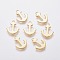 201 Stainless Steel Pendants, Anchor, Golden, 16x13x1mm, Hole: 1.5mm