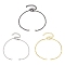 3Pcs 3 Colors Stainless Steel Cable Chain Bracelet Making, Mixed Color, 6-1/2 inch(16.6cm), 1pc/color