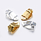 Brass Clip-on Earring Settings, with Round Flat Pad, Mixed Color, Tray: 14x11mm, 21x11x7mm