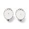 Non-Tarnish 304 Stainless Steel Brooch Base Settings, Oval, Stainless Steel Color, 14x19x2.8mm, Tray: 18.5x13.5mm