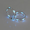 Luminous Heart Alloy Cuff Ring, Glow in the Dark Jewelry for Women, Cornflower Blue, US Size 7 3/4(17.9mm)
