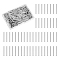 300Pcs 304 Stainless Steel Tube Beads, Stainless Steel Color, 25x2.5mm, Hole: 2mm