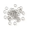 Brass Open Jump Rings, Long-Lasting Plated, Nickel Free, Real Platinum Plated, 6x0.8mm, Inner Diameter: 4.5mm