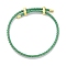 Adjustable Polyester Cord Braided Bracelets, Long-Lasting Plated, Lime Green, Inner Diameter: 2-5/8~3-1/8 inch(6.7~7.8cm)