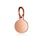 Ion Plating(IP) 304 Stainless Steel Pendants, with Jump Ring, Flat Round Charm, Stamping Blank Tag, Rose Gold, 9.5x8x1mm, Hole: 3.5mm