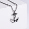 Retro Punk Hip-hop Street Fashion Men's Anchor 304 Stainless Steel Pendant Necklaces, Stainless Steel Color