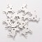 Non-Tarnish 201 Stainless Steel Puppy Pendants, Silhouette Charms, Dog with Heart, Stainless Steel Color, 18x19x1.1mm, Hole: 1.5mm