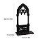 Gothic Wood Candlestick, Black, 90x72x200mm, 2pcs/set