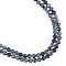 Natural Snowflake Obsidian Beads Strands, Round, 8mm, Hole: 1mm, about 51pcs/strand, 15~16 inch(38.1~40.64cm), 2strands/box