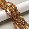Natural Amber Beads Strands, Nuggets, with Seed Beads, Tumbled Stone, 4.5~9.5x4~5x4~5mm, Hole: 0.5mm, about 36~41pcs/strand, 13.98~14.17 inch(35.5~36cm)
