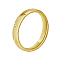 Arrow Pattern Stainless Steel Finger Ring for Women, with Rhinestone, Real 18K Gold Plated, US Size 9(18.9mm)