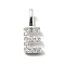 925 Sterling Silver with Cubic Zirconia Charms, Letter, Letter E, 10.5x3.5x1.5mm, Hole: 2.5x1.5mm