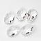 Faceted Teardrop Glass Pendants, Clear, 38x22.5x12mm, Hole: 1.5mm
