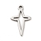 Non-Tarnish 201 Stainless Steel Pendants, Star Charms, Stainless Steel Color, 14.5x9x1mm, Hole: 1.2mm