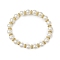 CCB Imitation Pearl Bracelets Sets, with 304 Stainless Steel Beads for Women, Golden, 2-1/4 inch(5.8cm)