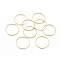 Brass Linking Rings, Golden, 20x0.7~1mm