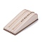 Wooden Clovered with PU Leather Bracelet Displays Stand, with Sponge and Paper Card, Rectangle, Antique White, 21.7x8.7x5.2cm