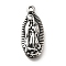 304 Stainless Steel Pendants, Virgin Mary Charms, Religion, Antique Silver, 23x10x2.5mm, Hole: 1.8mm