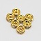 Rack Plating Rondelle Brass Grade A Crystal Rhinestone Spacer Beads, Golden, 3x1.8mm, Hole: 0.5mm
