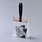 Plastic Transparent Gift Bag, Storage Bags, Self Seal Bag, Top Seal, Rectangle, with Cartoon Card and Sling, Hole and Nail, Bisque, 27x13x6cm, 10set/bag