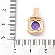 Латунные микро проложить кубического циркония подвески KK-E795-09KCG-02-3