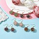 Серьги из натурального смешанного драгоценного камня EJEW-JE05659-01-2
