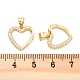 Подвески из латуни с прозрачным фианитом KK-U009-05B-G-3