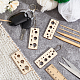 Прямоугольные деревянные подвески для спиц WOOD-NB0002-39-5