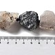 Нити необработанных грубых натуральных бусин из рутилированного кварца G-J388-A05-01-4