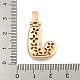 Латунные микропаве прозрачные подвески с фианитом KK-B099-01G-J-3