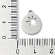 Подвески из нержавеющей стали 304 STAS-C097-25P-3