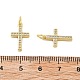 Латунные микро проложить кубического циркония подвески KK-C092-21B-G-3