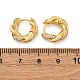 Латунные серьги-кольца из прозрачного кубического циркония EJEW-R025-16G-5