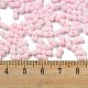 Непрозрачный матовый стеклянный бисер цвета макарон SEED-K009-12B-09-4