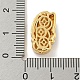 Латунь микропаве фианиты с бусинами из смолы KK-G493-05G-3