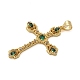 Латунные микро проложить кубического циркония подвески KK-M319-26G-02-2