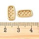 Латунные микропаве прозрачные кубические циркониевые распорки KK-U064-20C-G-2