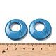 Синтетические подвески с синей бирюзой G-T122-76W-3