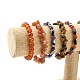 Льняные стойки дисплея браслета t-bar BDIS-WH0003-04B-5