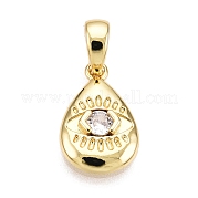 Латунные микро проложить кубического циркония подвески KK-T070-44G