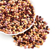 Непрозрачные цветные стеклянные бусины SEED-N007-19C