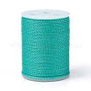 Круглый вощеный полиэфирный шнур YC-G006-01-1.0mm-25