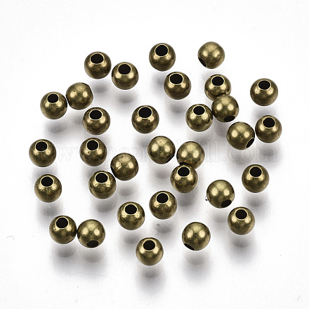 Латунные бусины KK-R141-4mm-01C-NF-1