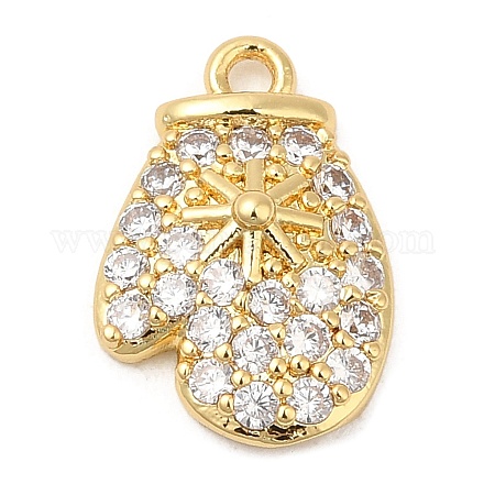 Подвески из кубического циркония с покрытием из латуни KK-R150-13G-01-1