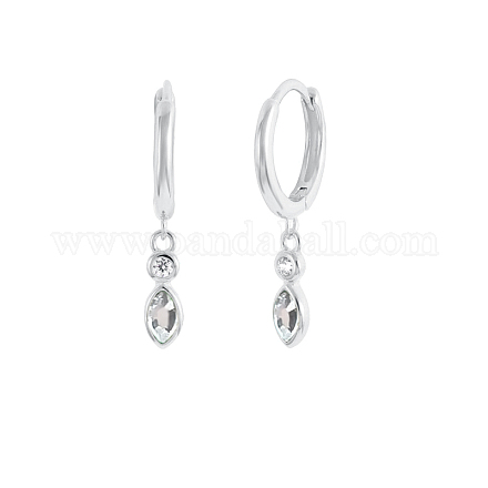 Серьги-кольца в форме капли из стерлингового серебра s925 HY5244-2-1